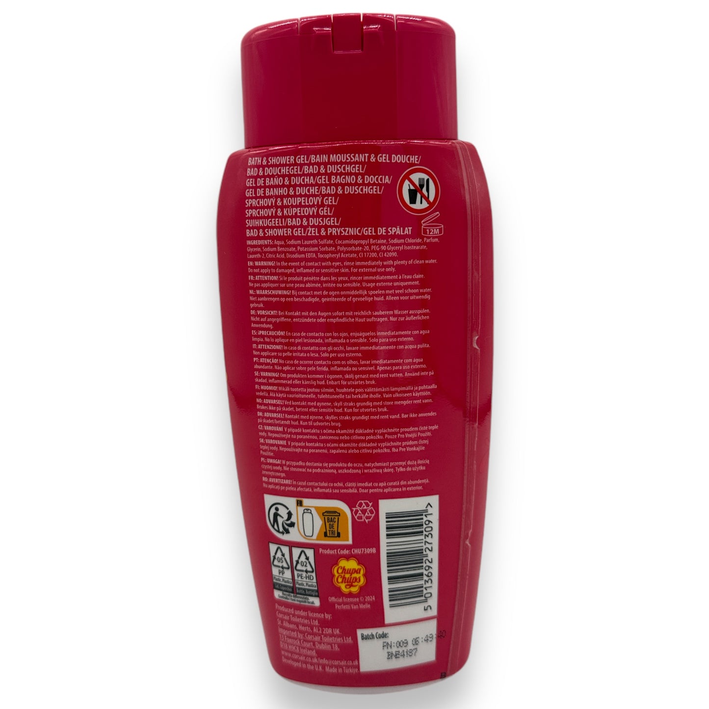 Kinky Pleasure - AC165 - Chupa Chups - Bath & Shower Gel - Cheeky Cherry - Red