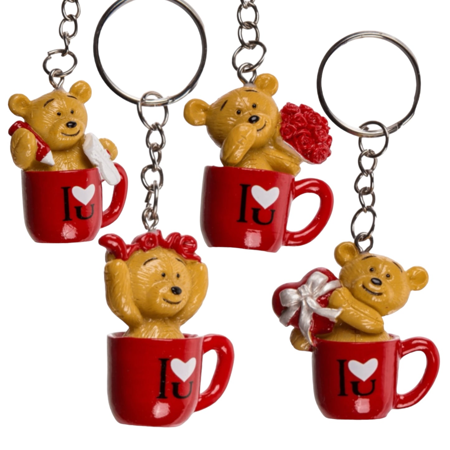 Kinky Pleasure - KPK050 - Keychain - Bear I Love You Flowers