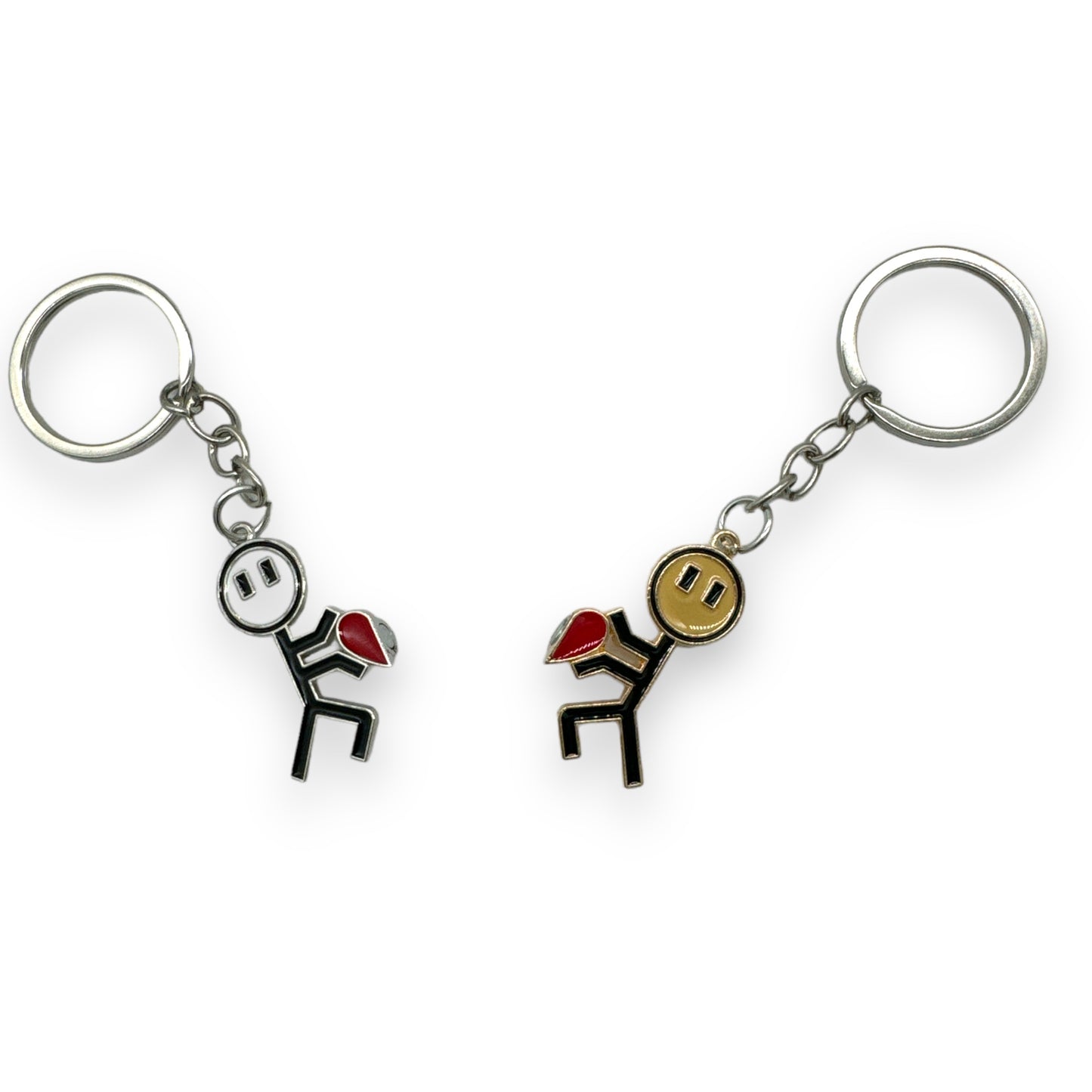 Kinky Pleasure - KPK059 - Keychain - Couple Making Heart - 1 Pair