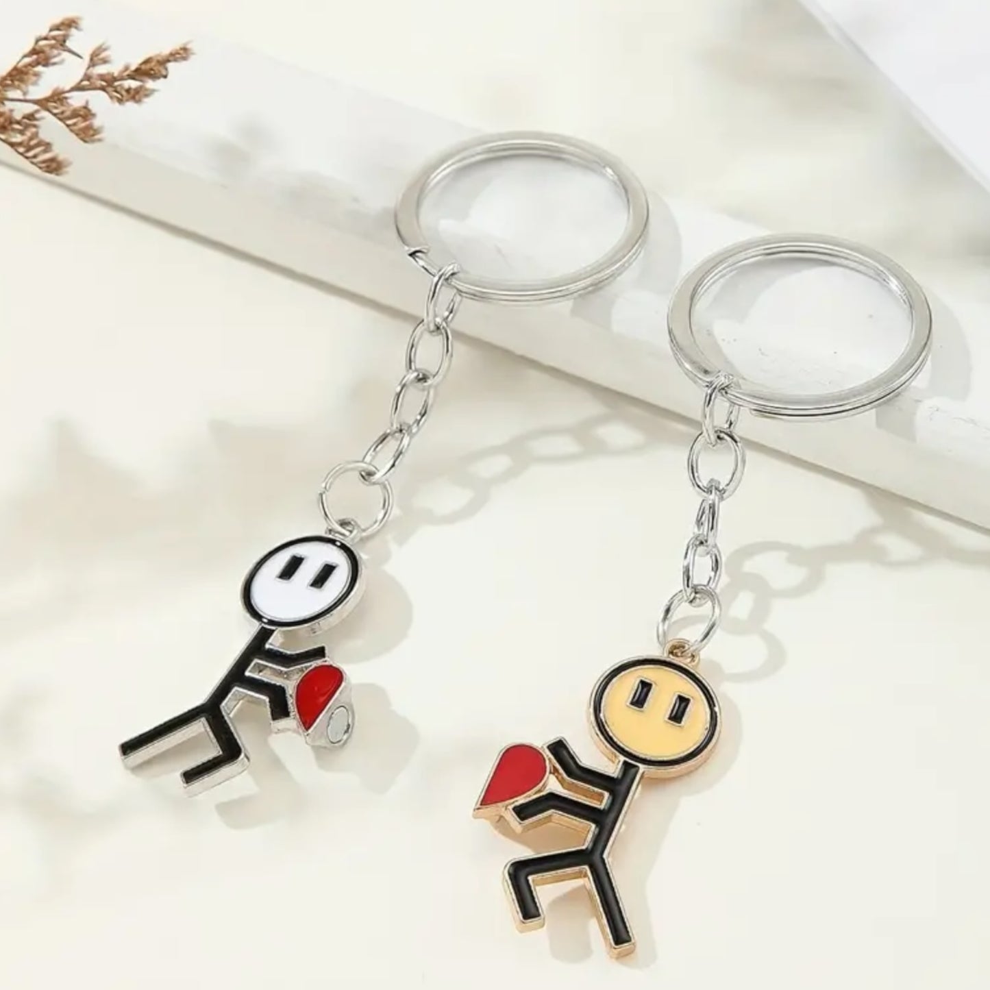 Kinky Pleasure - KPK059 - Keychain - Couple Making Heart - 1 Pair