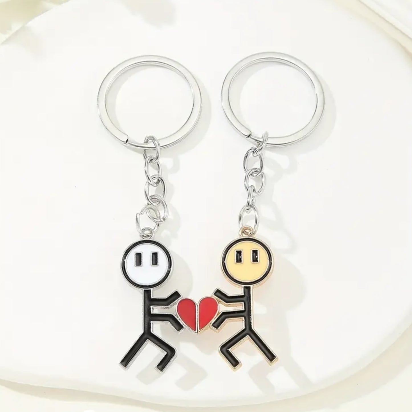 Kinky Pleasure - KPK059 - Keychain - Couple Making Heart - 1 Pair