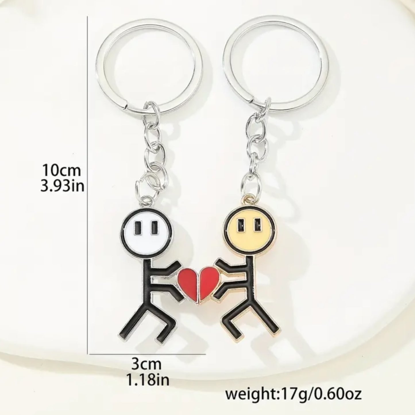 Kinky Pleasure - KPK059 - Keychain - Couple Making Heart - 1 Pair