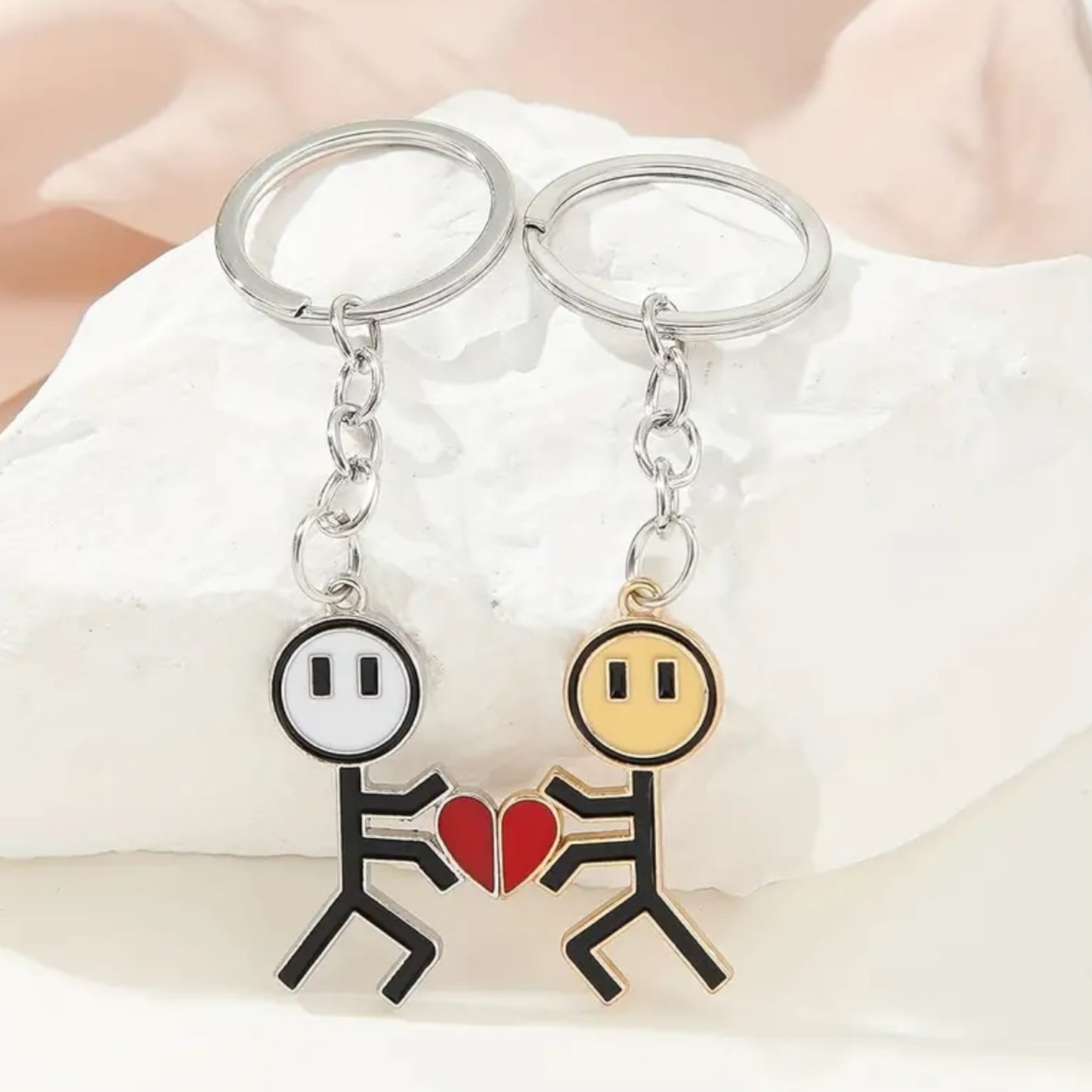 Kinky Pleasure - KPK059 - Keychain - Couple Making Heart - 1 Pair