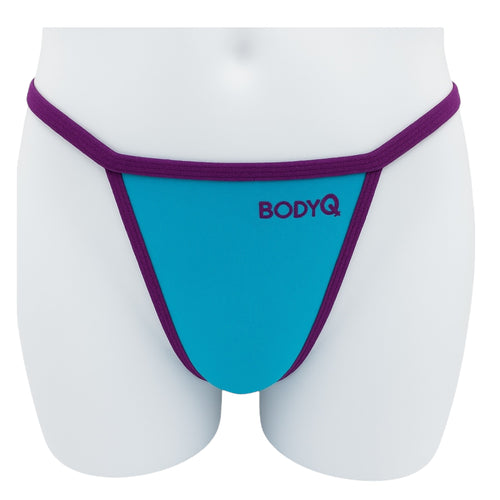BodyQ - Male Lingerie – Thong Blue Purple - Size XS, S, M, L