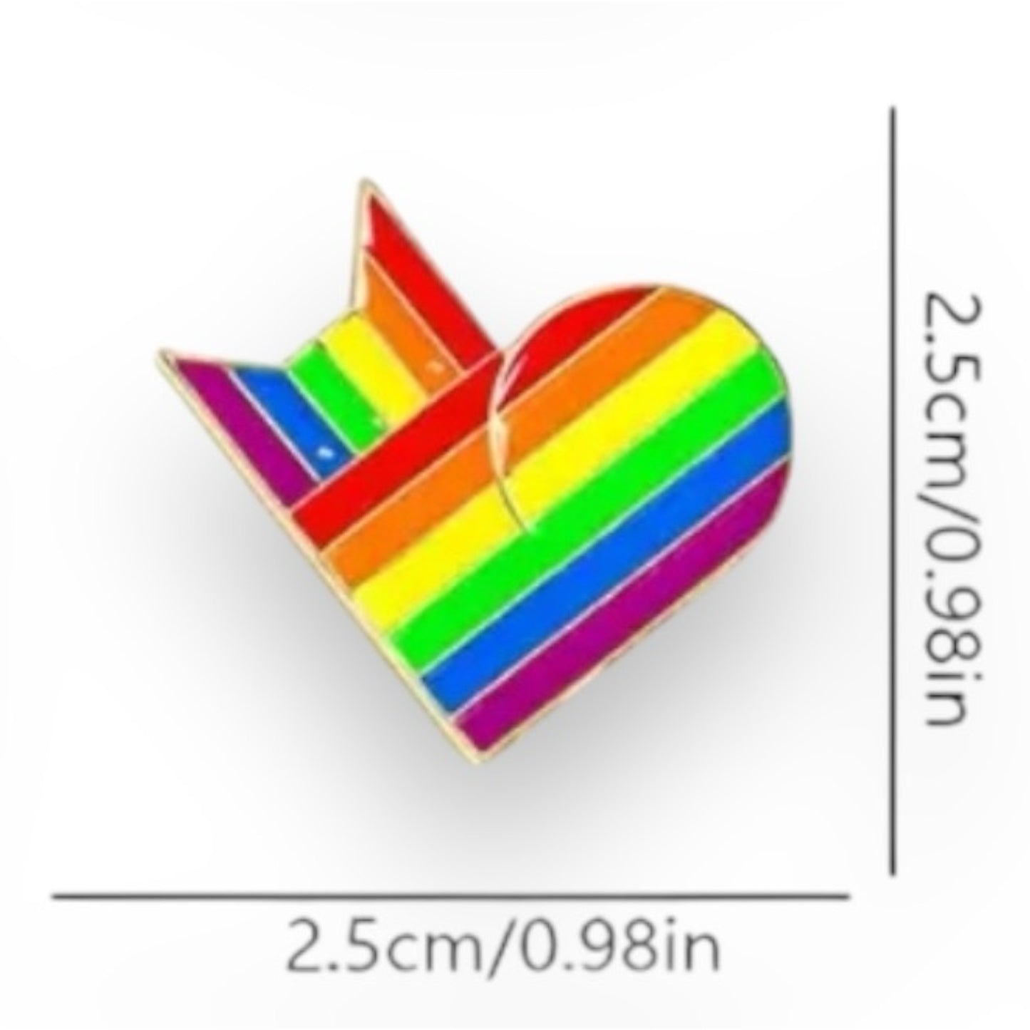 Kinky Pleasure - KPB047 - Badge / Pin - Heart - Model 03
