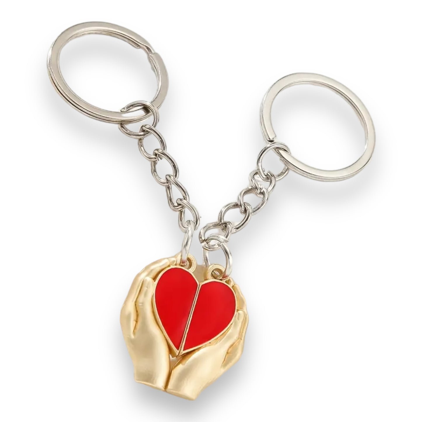 Kinky Pleasure - KPK058 - Keychain - Hand Making Heart For Couple - 1 Pair