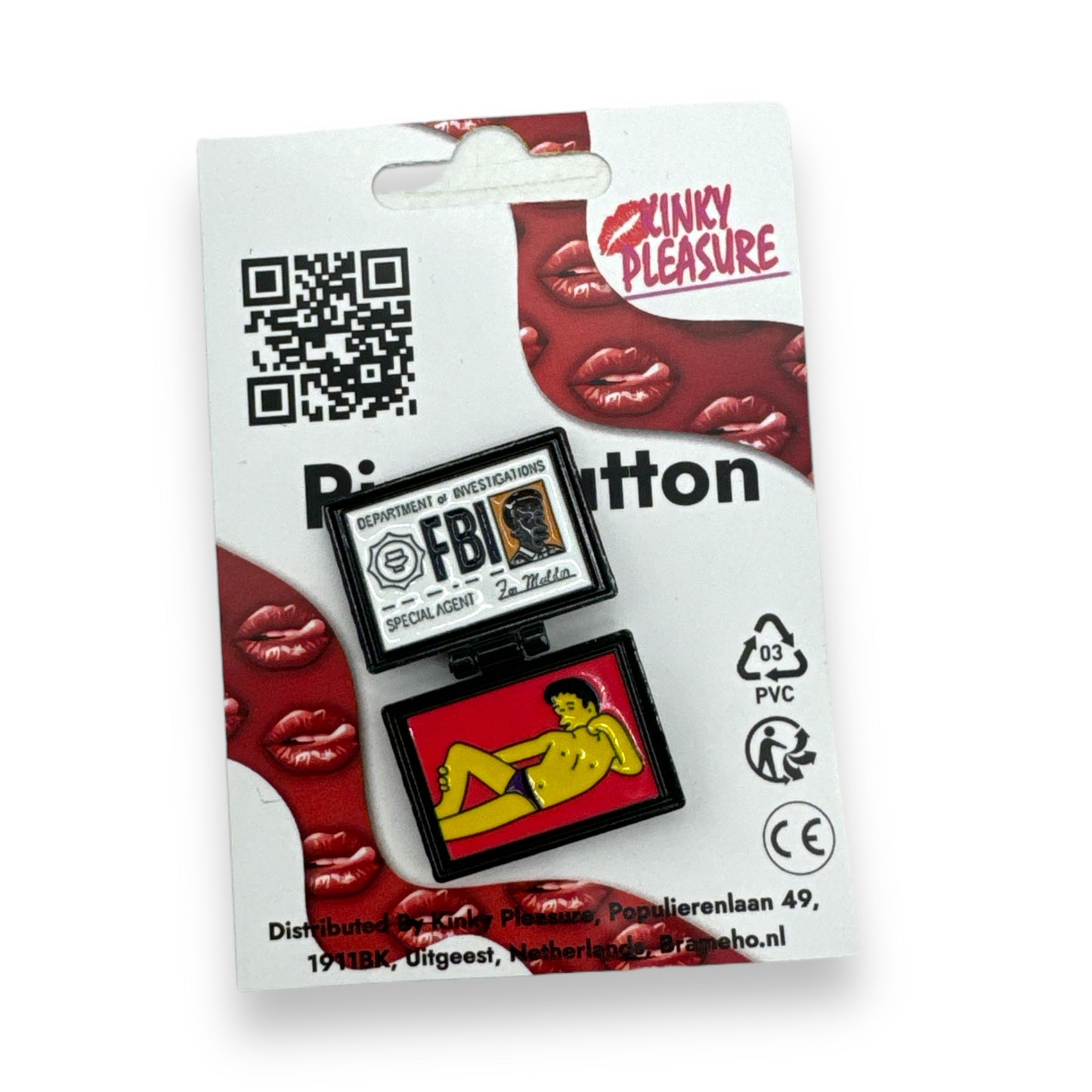 Kinky Pleasure - KPB066 - Badge / Pin - FBI Sexy Man