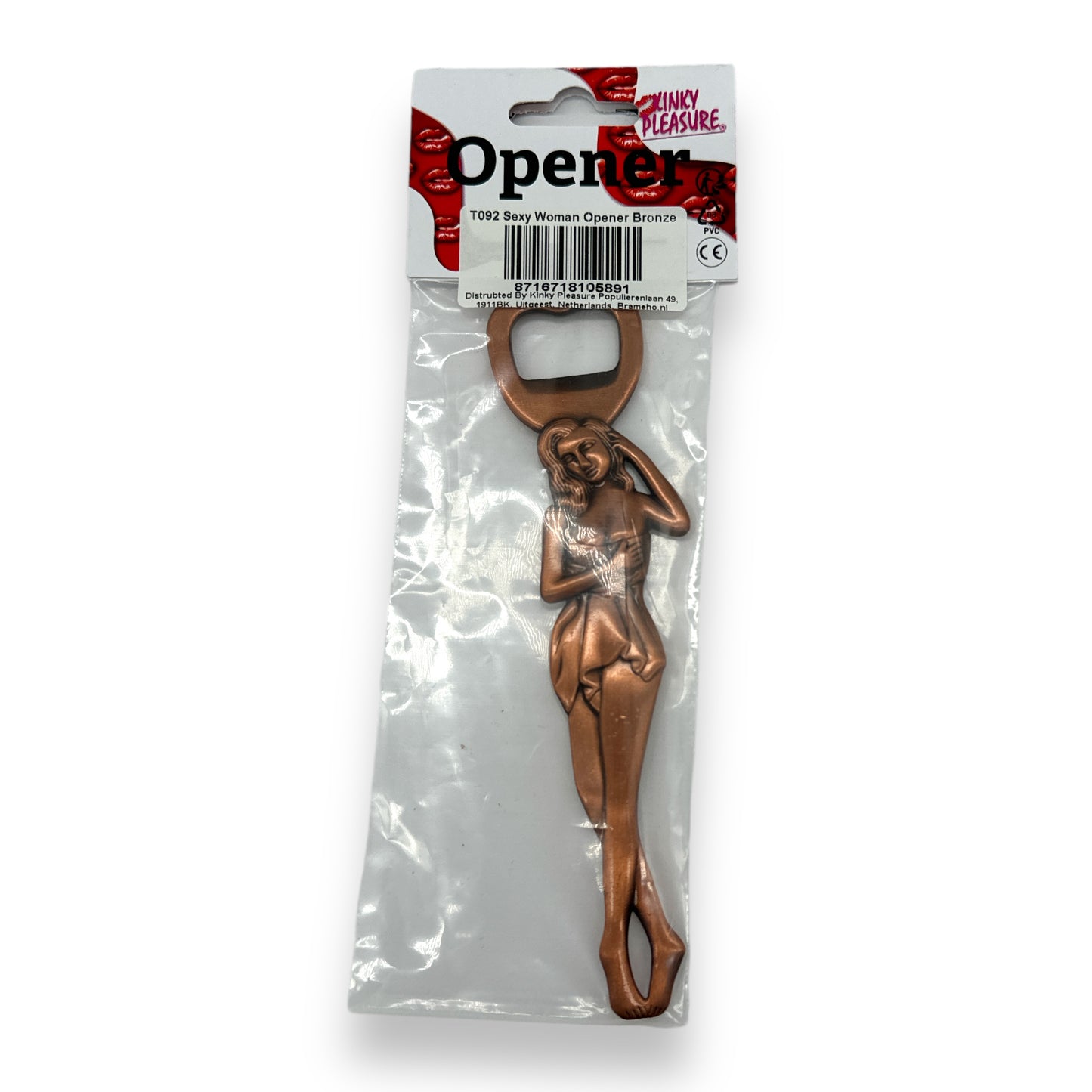 Kinky Pleasure - T092 - Sexy Woman Opener - 3.5 x 15.7cm - Bronze
