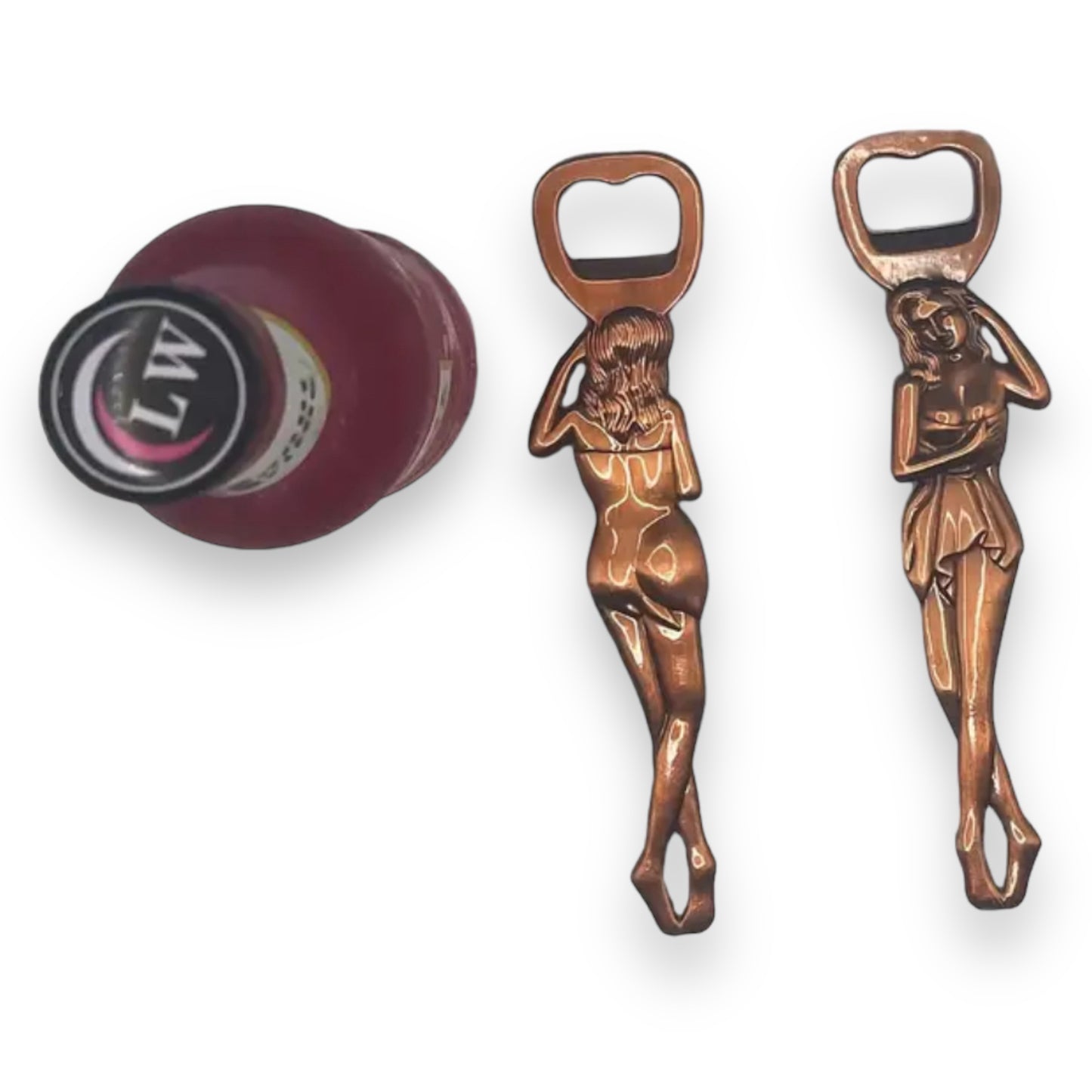 Kinky Pleasure - T092 - Sexy Woman Opener - 3.5 x 15.7cm - Bronze