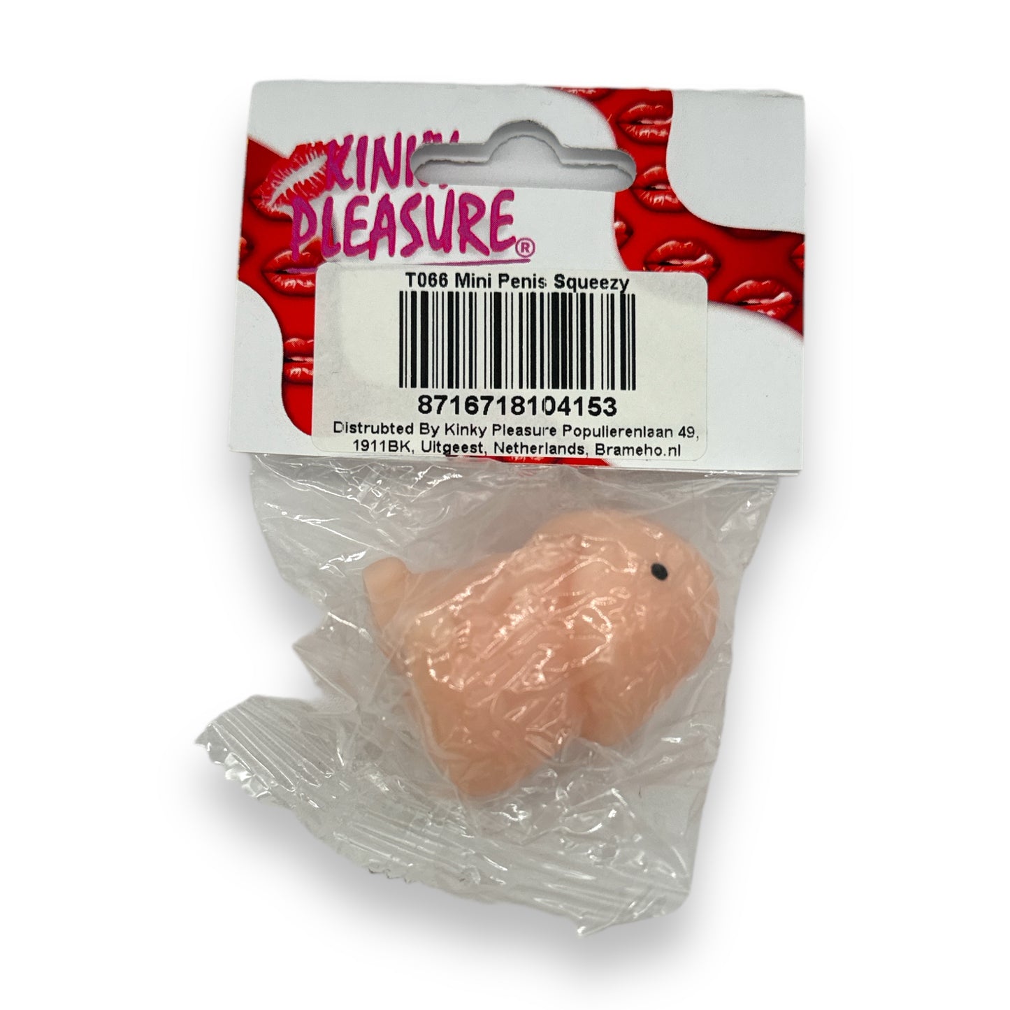 Kinky Pleasure - T066 - Mini Penis Squeezy Stress Toy - 4x3cm