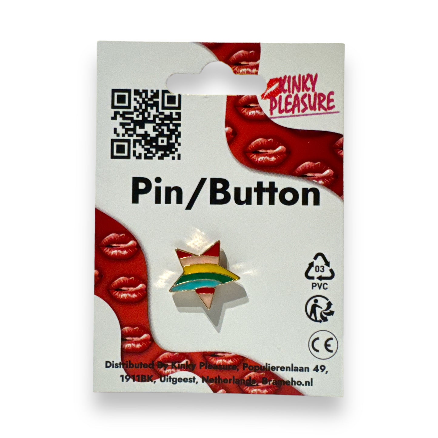 Kinky Pleasure - KPB052 - Badge / Pin - Star