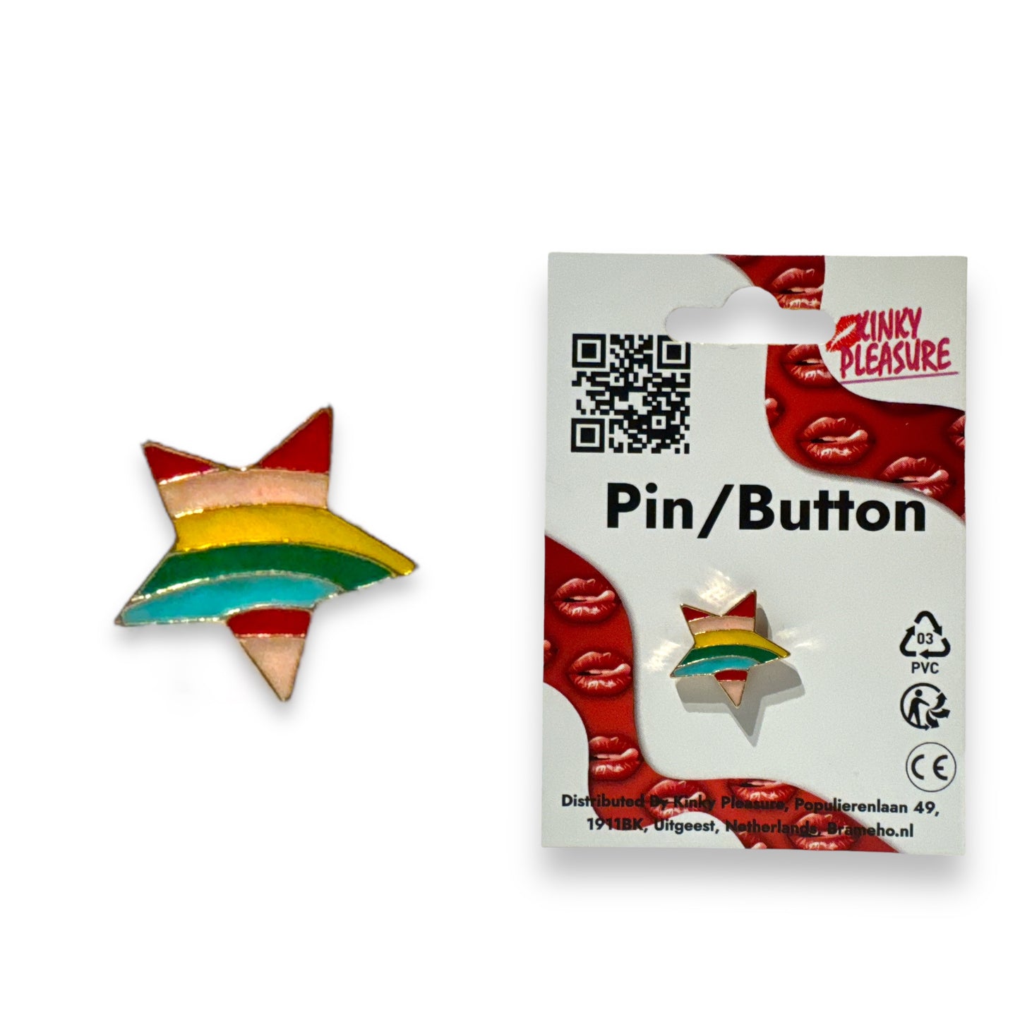 Kinky Pleasure - KPB052 - Badge / Pin - Star