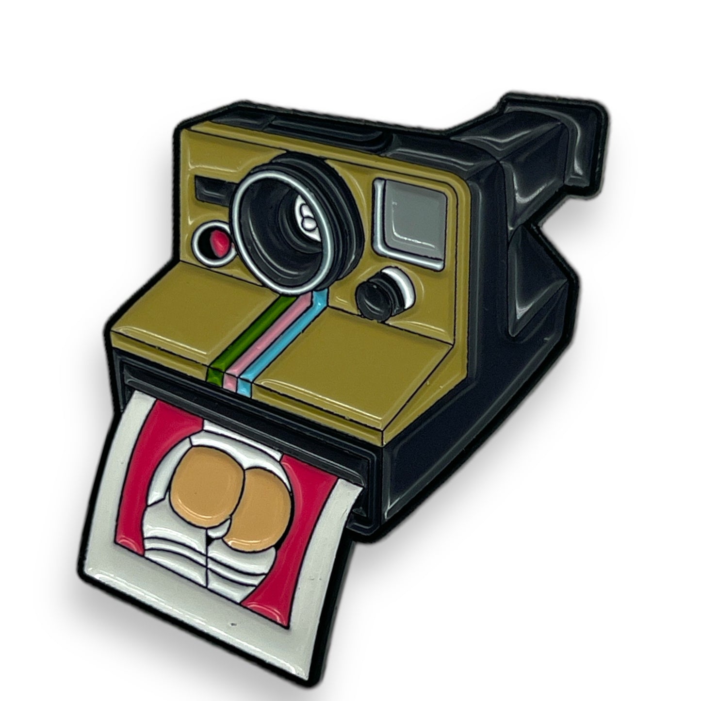 Kinky Pleasure - KPB065 - Badge / Pin - Sexy Picture On Camera
