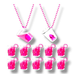 Kinky Pleasure - T185 - Shot Glas Necklace With Penis - 10 Pieces