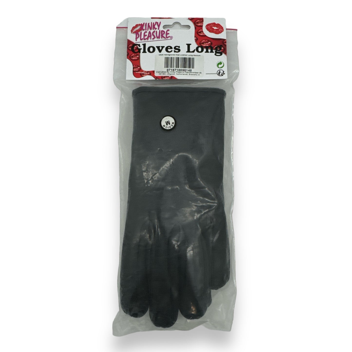 Kinky Pleasure - G026 - Real Leather - Hand Gloves Long With Spikes - BDSM