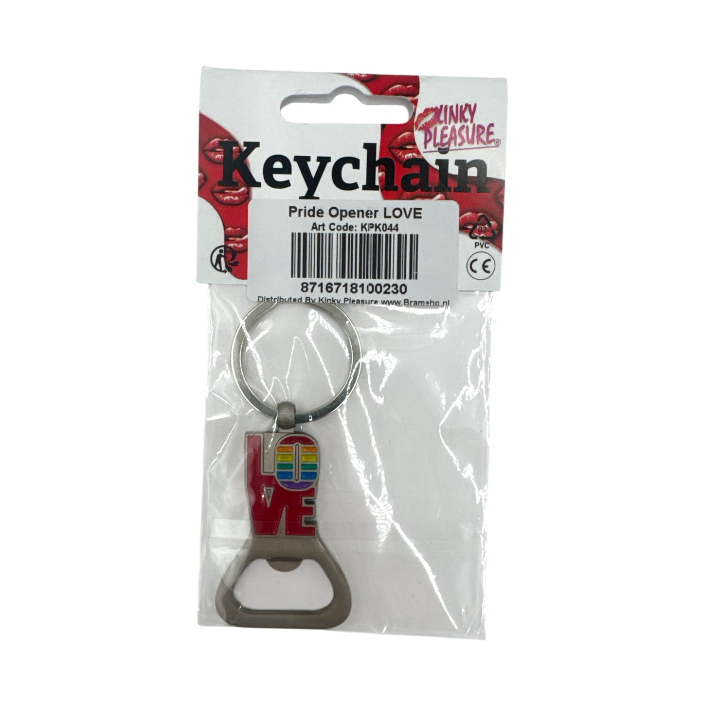 Kinky Pleasure - KPK044 - Keychain - Pride Opener LOVE