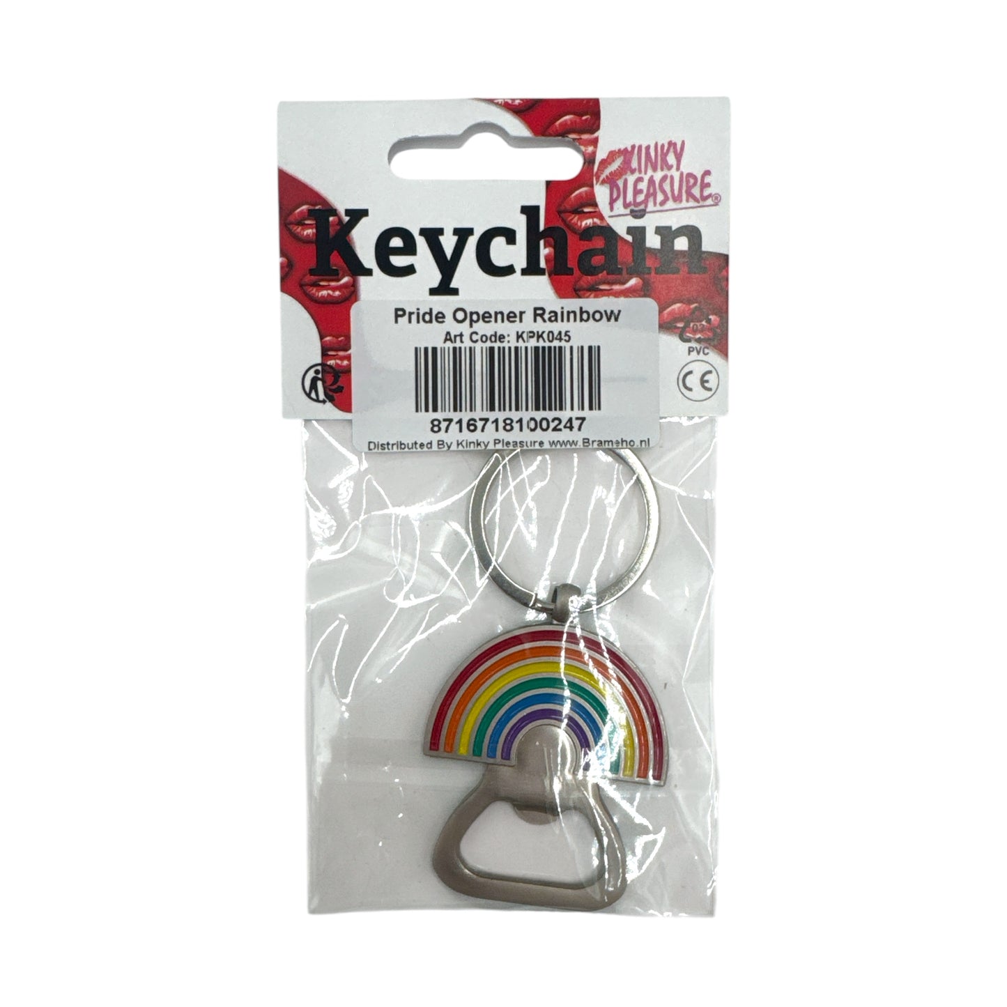 Kinky Pleasure - KPK045 - Keychain - Pride Opener Rainbow