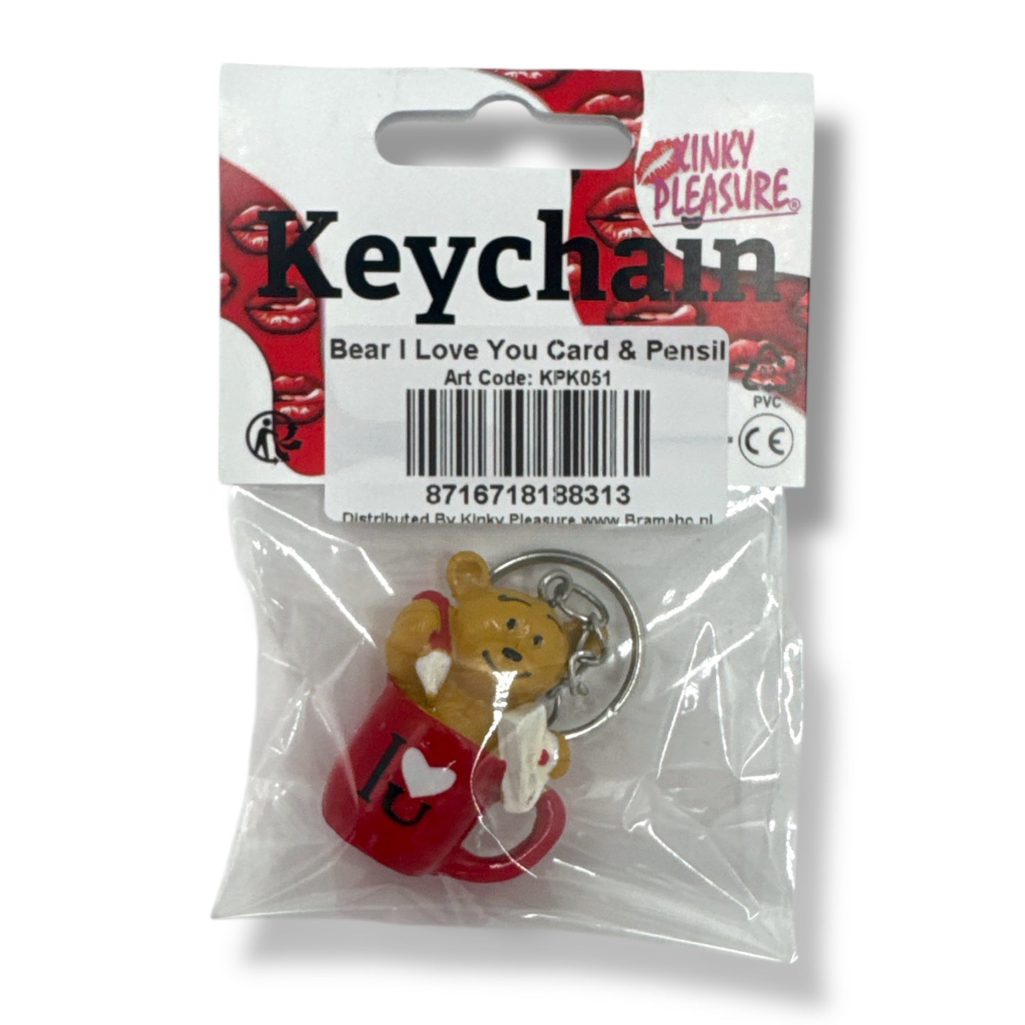 Kinky Pleasure - KPK051 - Keychain - Bear I Love You Card And Pencil
