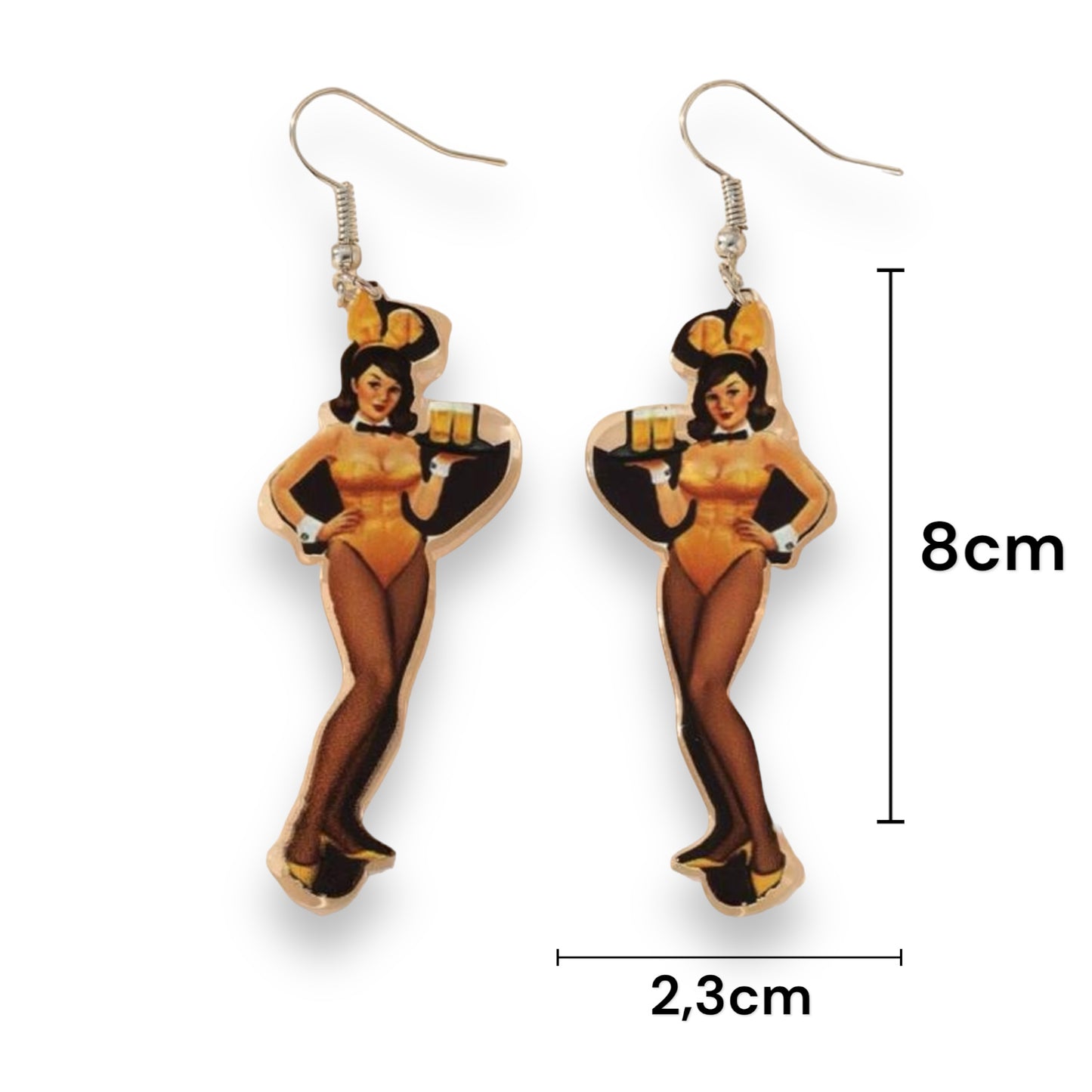 Kinky Pleasure - S032 - Earrings - Sexy Beer Chick