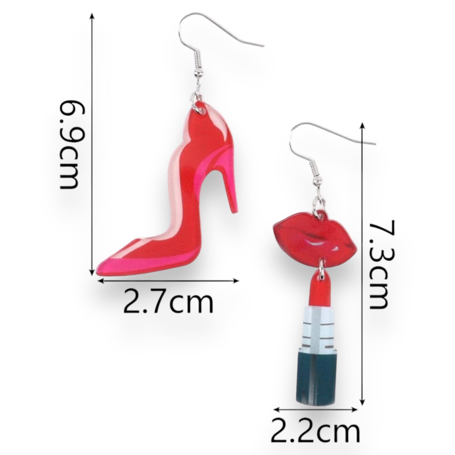 Kinky Pleasure - S036 - Earrings - Heels And Lipstick XL