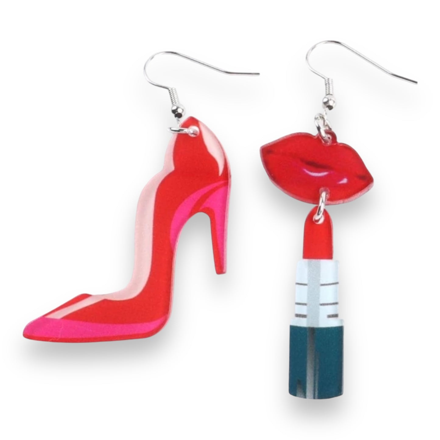 Kinky Pleasure - S036 - Earrings - Heels And Lipstick XL