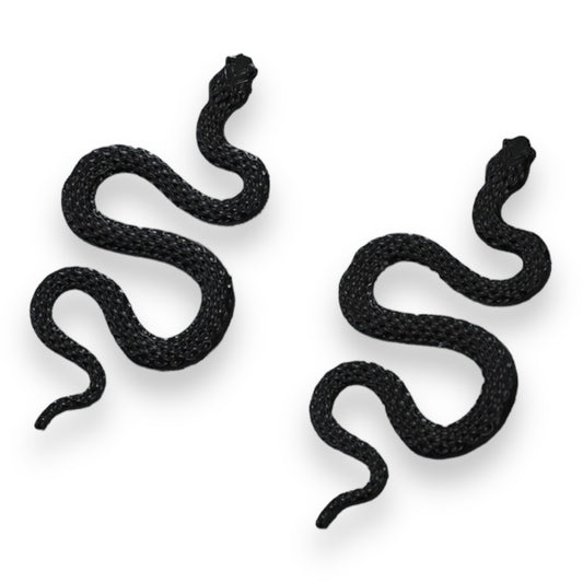 Kinky Pleasure - S038 - Earrings - Snake Black