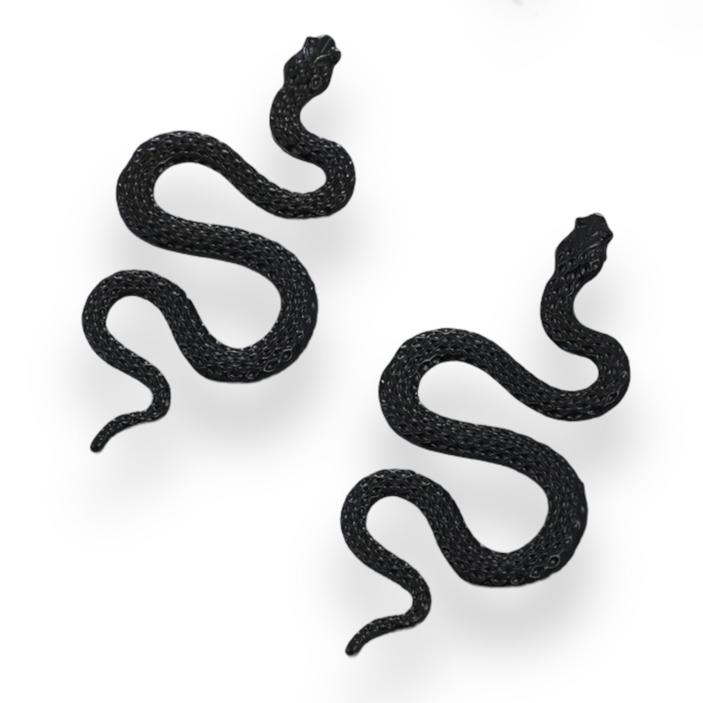 Kinky Pleasure - S038 - Earrings - Snake Black