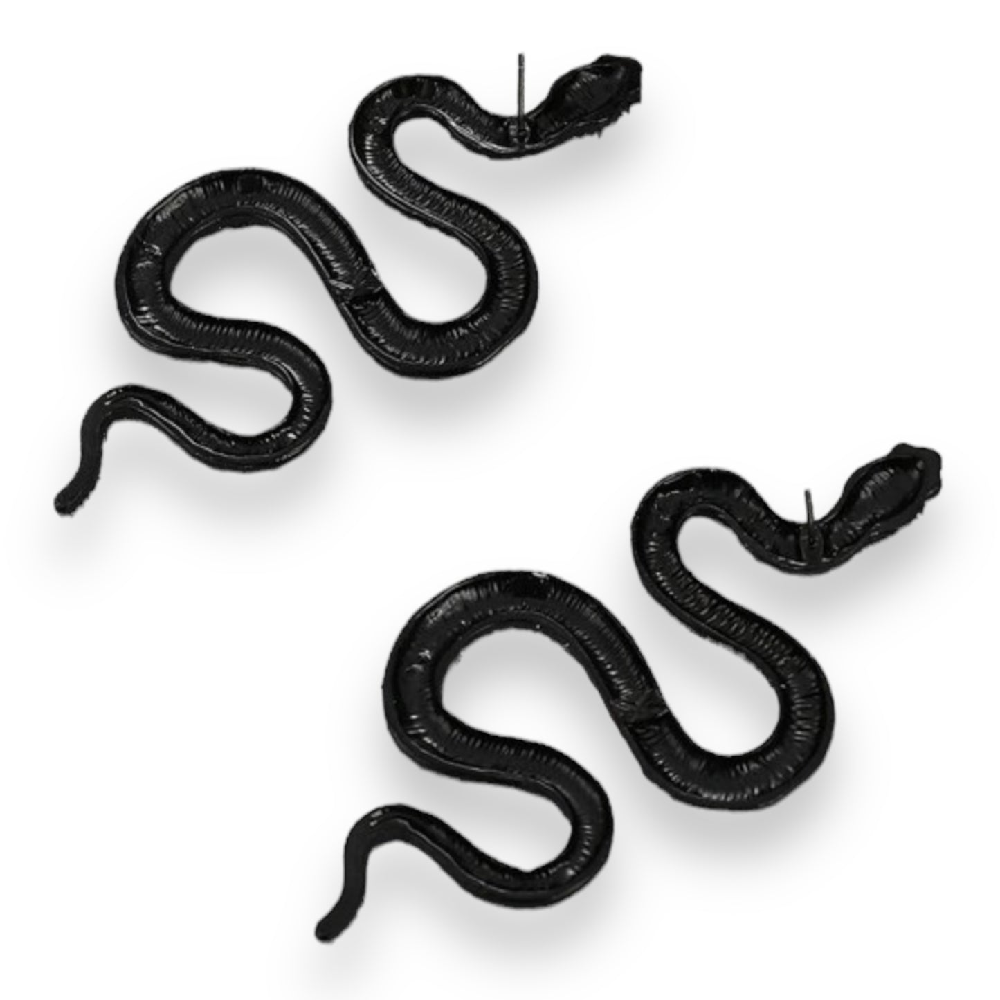 Kinky Pleasure - S038 - Earrings - Snake Black