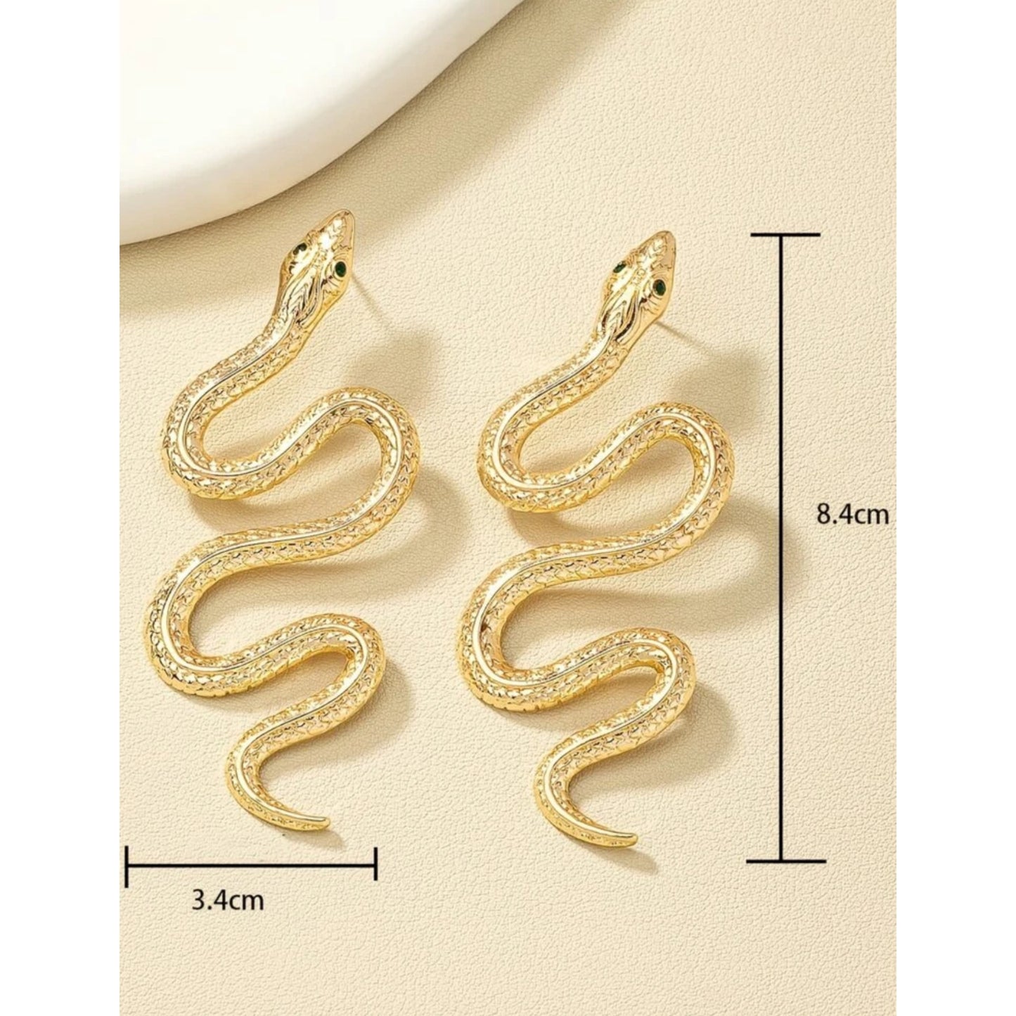 Kinky Pleasure - S039 - Earrings - Snake Gold