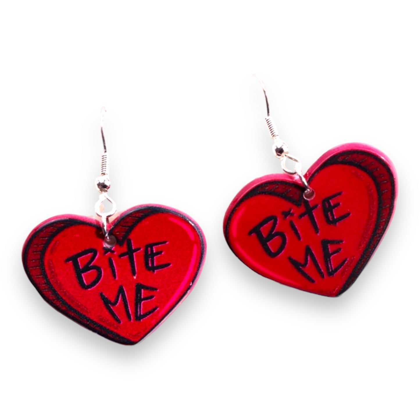 Kinky Pleasure - S040 - Earrings - Heart Bite Me!