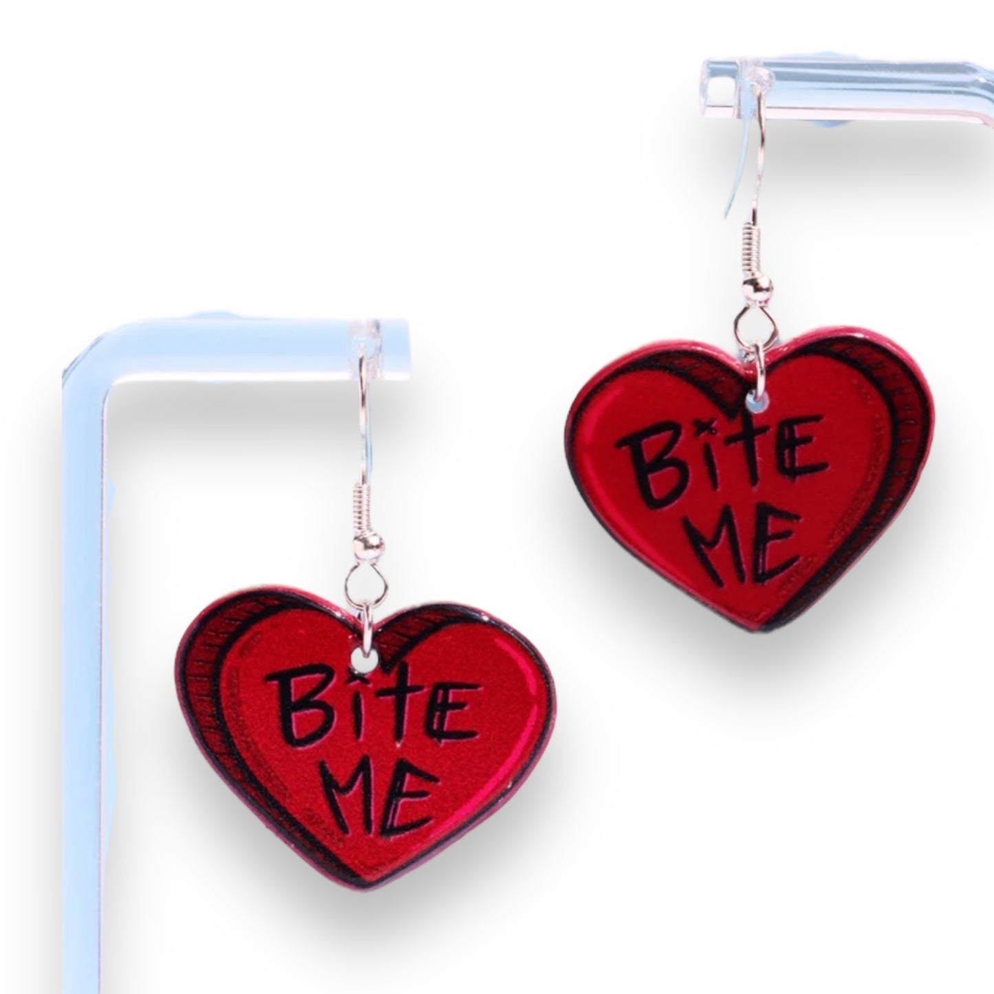 Kinky Pleasure - S040 - Earrings - Heart Bite Me!