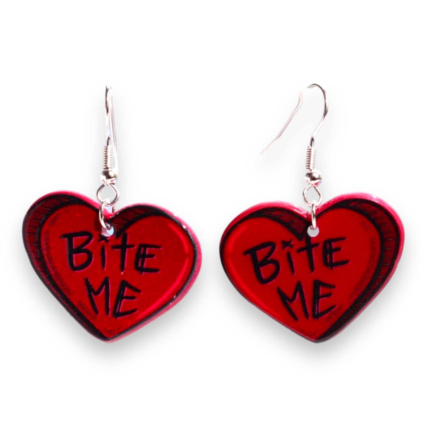 Kinky Pleasure - S040 - Earrings - Heart Bite Me!