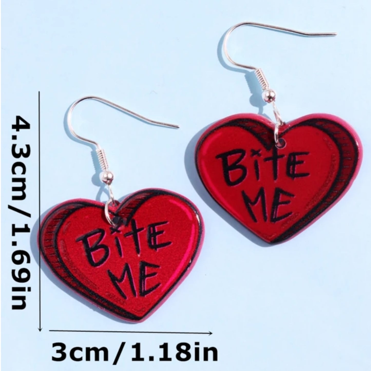 Kinky Pleasure - S040 - Earrings - Heart Bite Me!