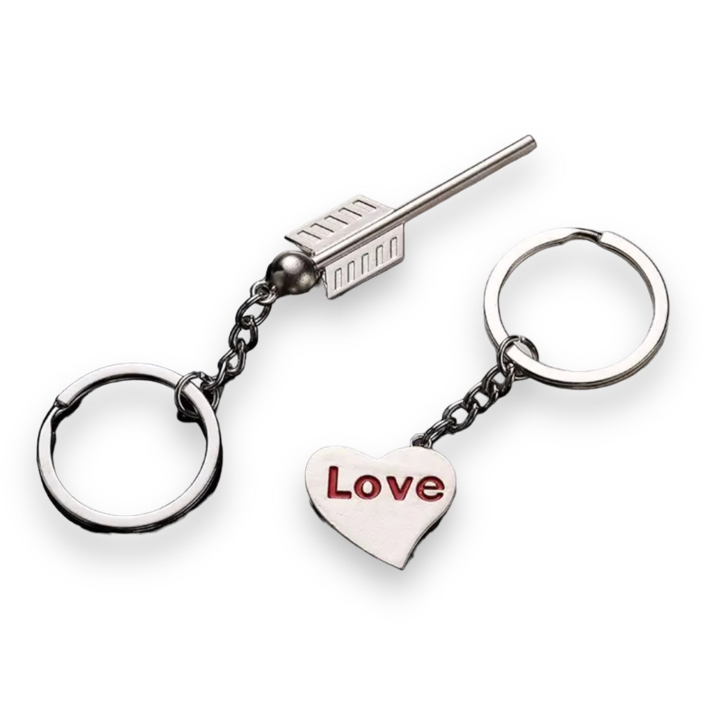 Kinky Pleasure - KPK060 - Keychain - Heart 'Love' And Arrow - 1 Pair