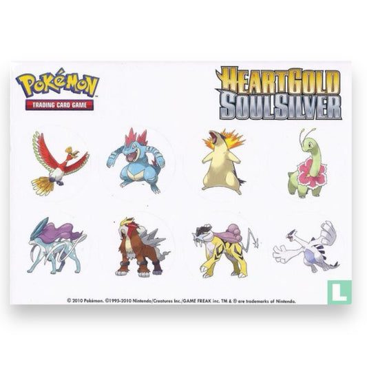 Pokemon - HeartGold SoulSilver - Stickers - 8 Pieces