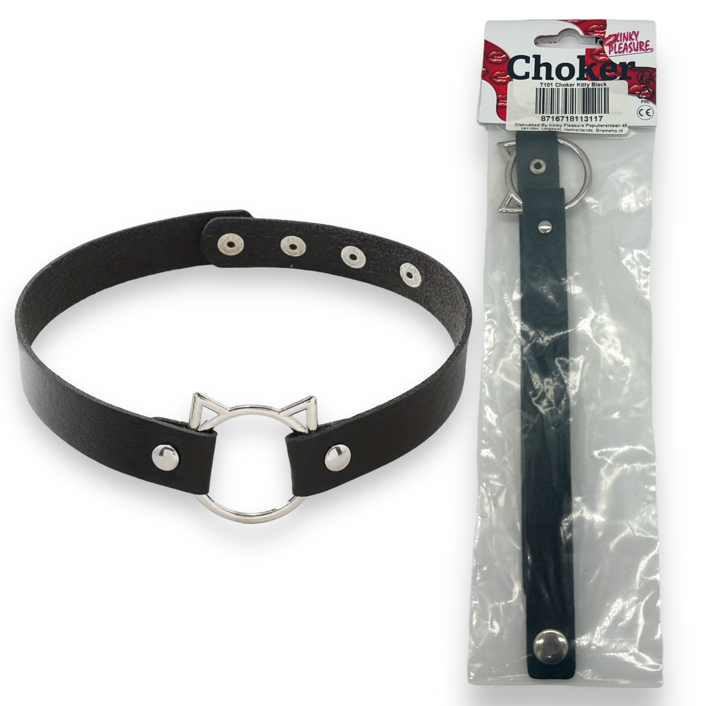 Kinky Pleasure - T101 - Choker Kitty - Black