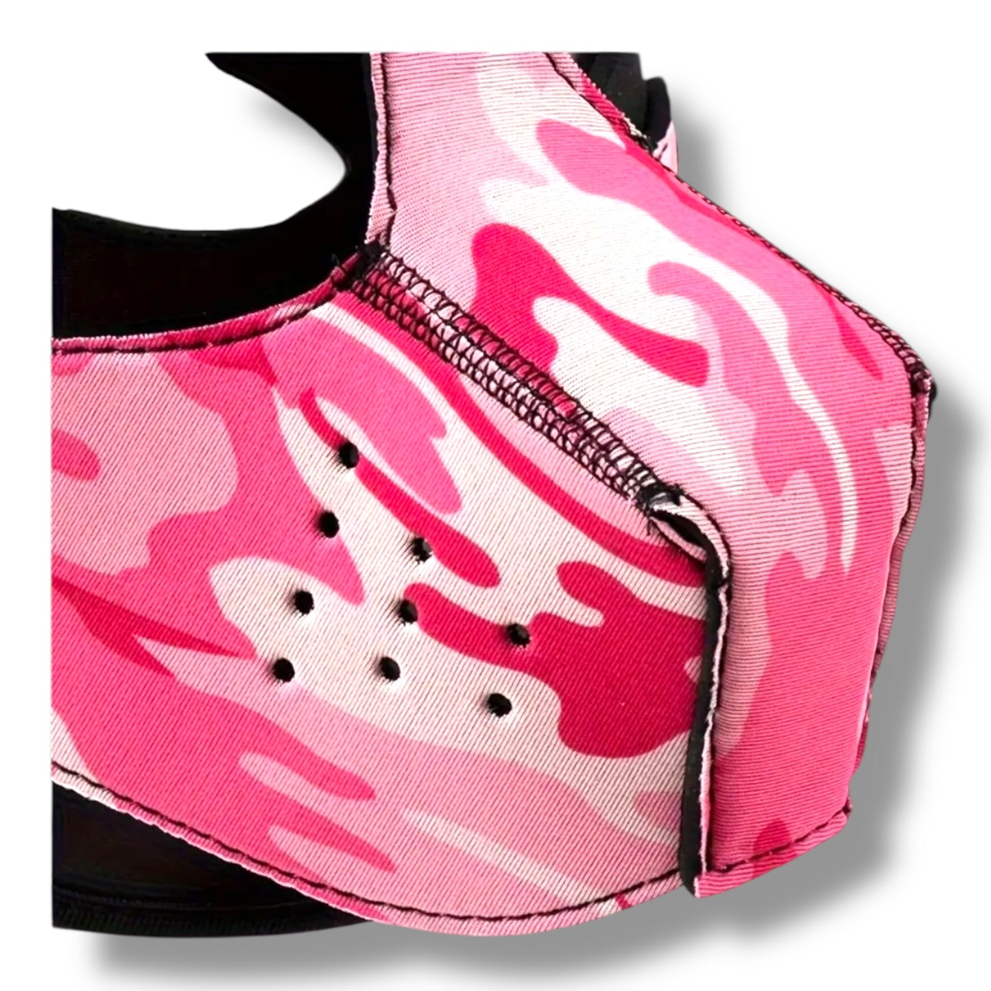 Kinky Pleasure - T218 - BDSM - Dog Mask - Pink Camo Style