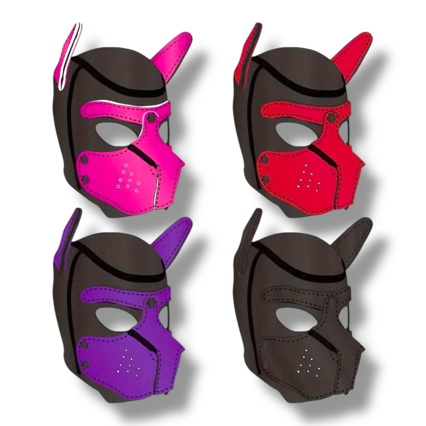 Kinky Pleasure - T217 - BDSM - Dog Mask - Black