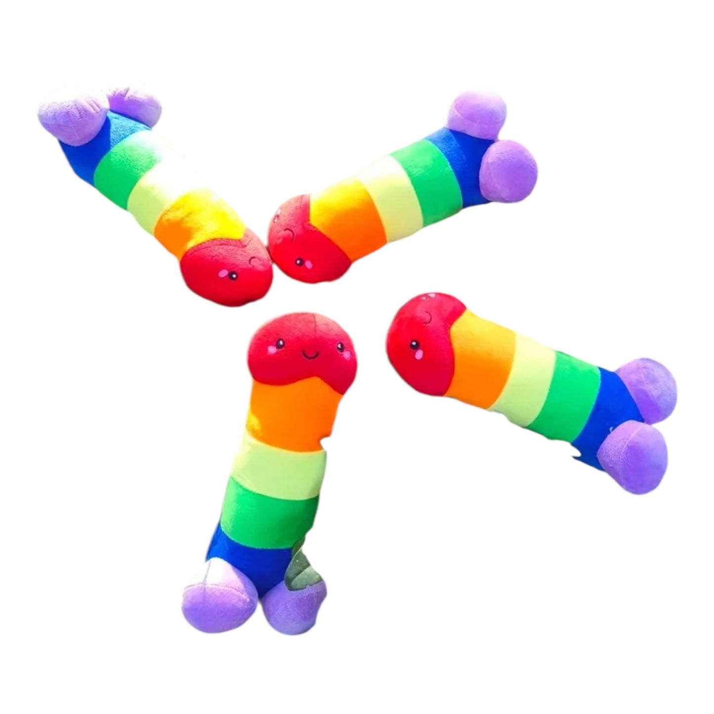 Kinky Pleasure - T203 - Plush Penis Rainbow Pride