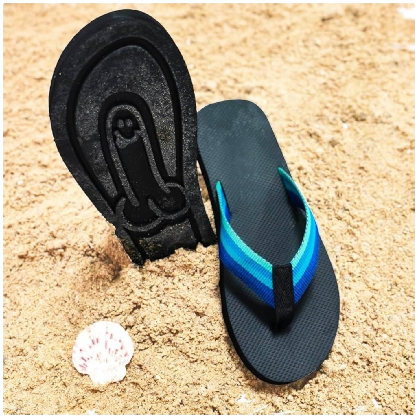 Kinky Pleasure - T235 - Penis Flip Flops - All Sizes