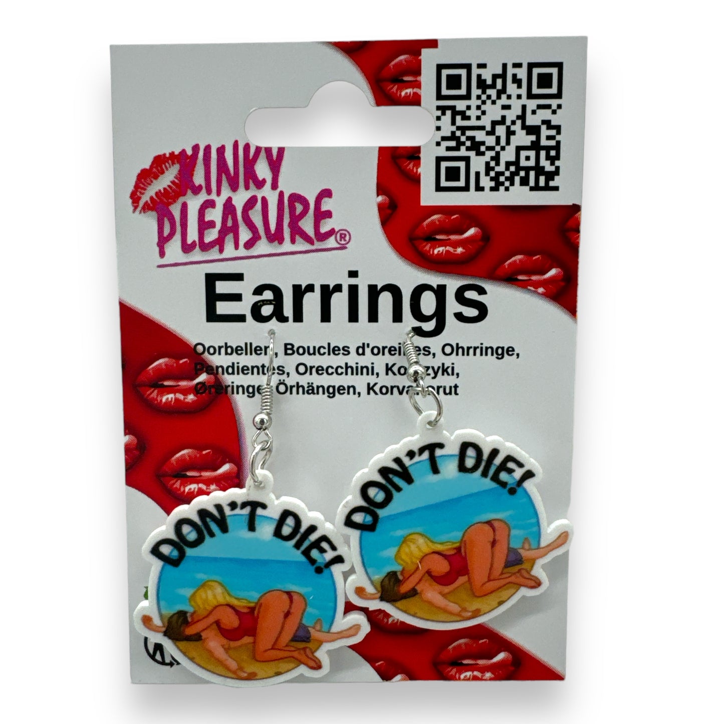 Kinky Pleasure - T104 - Earrings - Please Don't Die