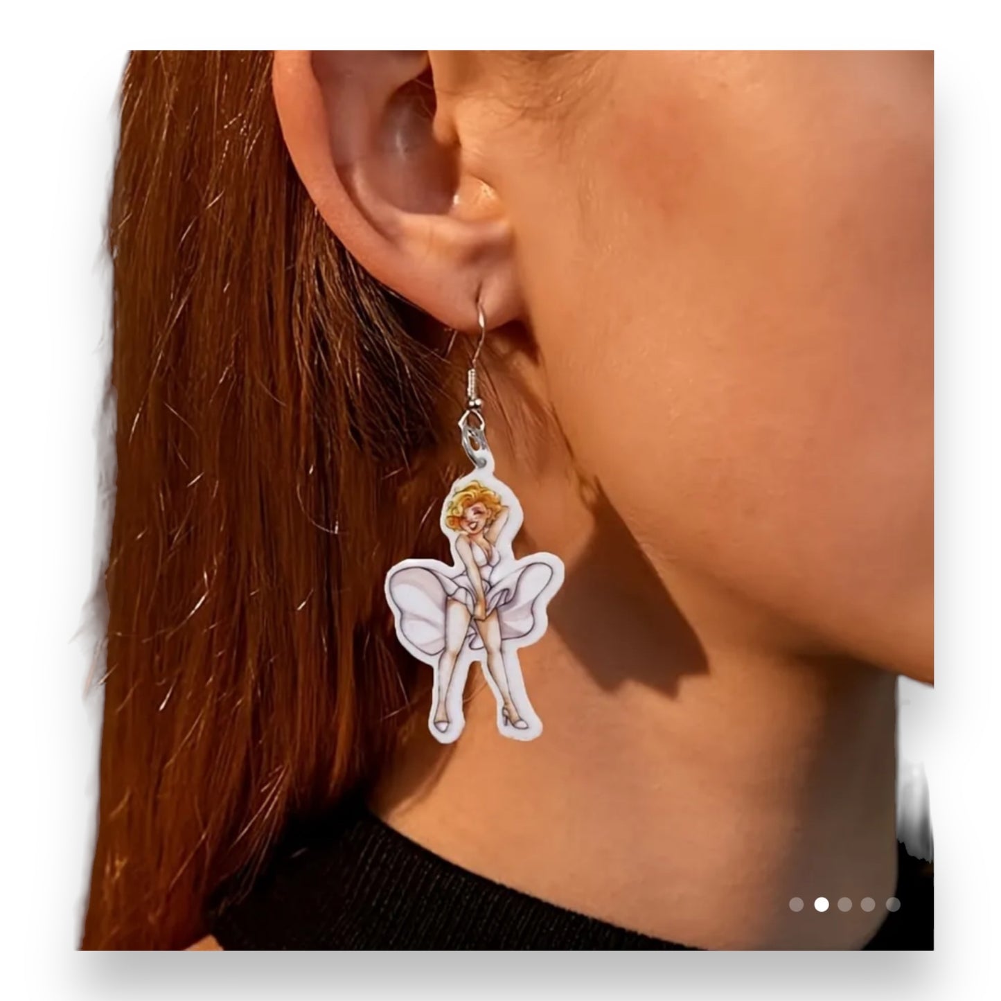 Kinky Pleasure - T105 - Earrings - Marilyn Monroe