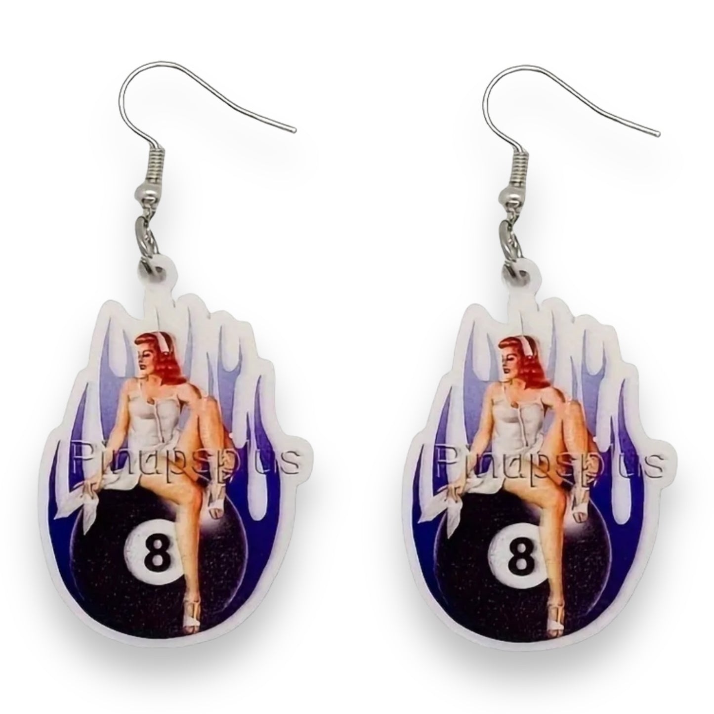 Kinky Pleasure - T103 - Earrings - Sexy Chick On Wrecking Ball