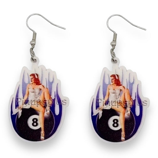 Kinky Pleasure - T103 - Earrings - Sexy Chick On Wrecking Ball