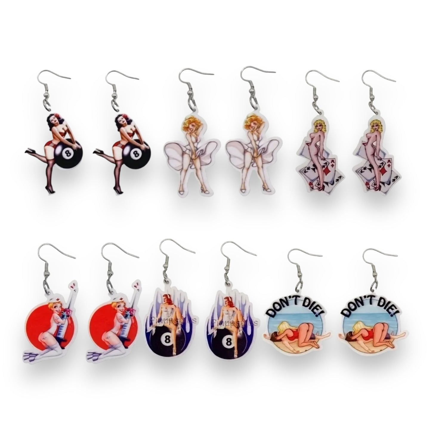 Kinky Pleasure - T108 - Earrings - Sexy With BlackBal8