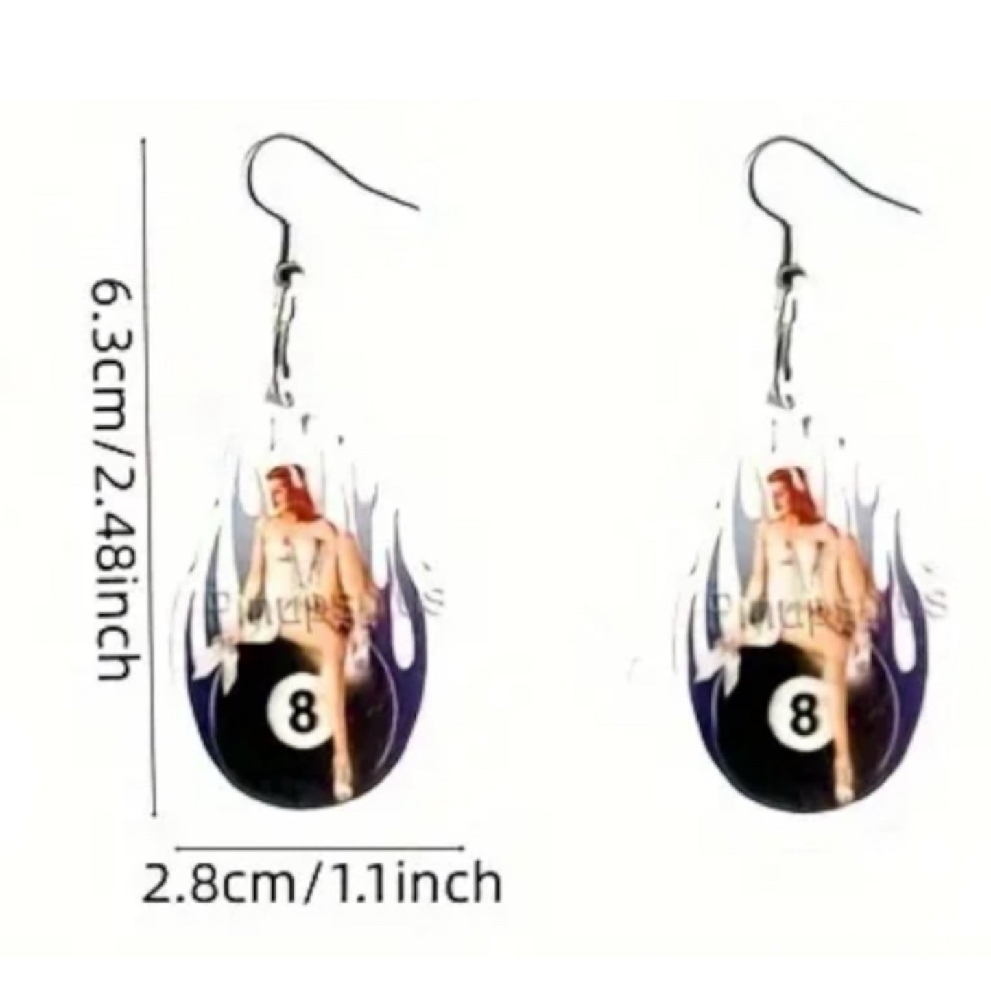 Kinky Pleasure - T103 - Earrings - Sexy Chick On Wrecking Ball