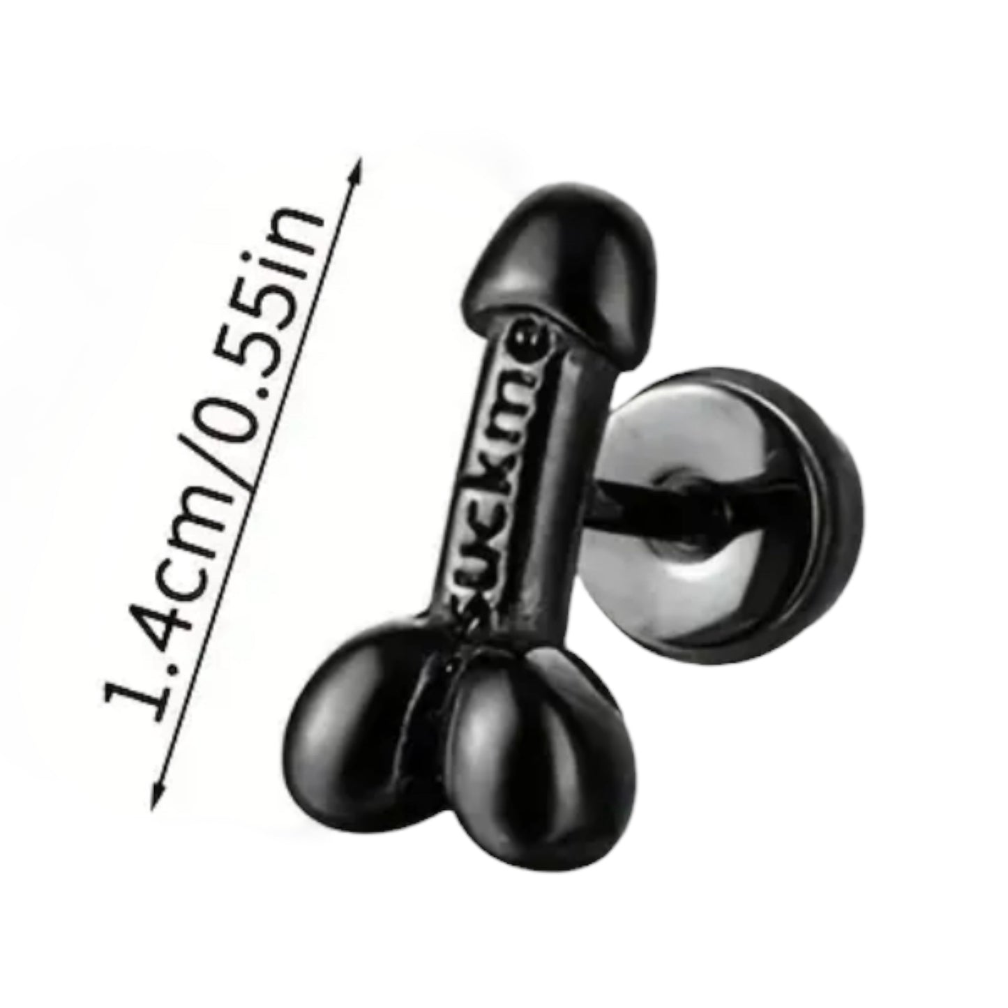 Kinky Pleasure - T109 - Earrings - Penis Suck Me! Fuck Me! - 3 Colours