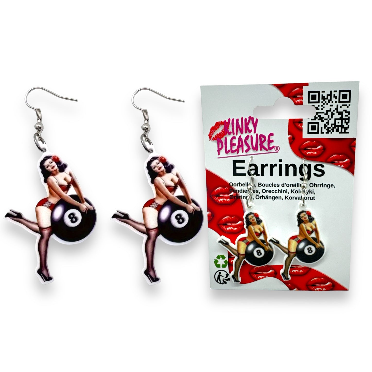 Kinky Pleasure - T108 - Earrings - Sexy With BlackBal8