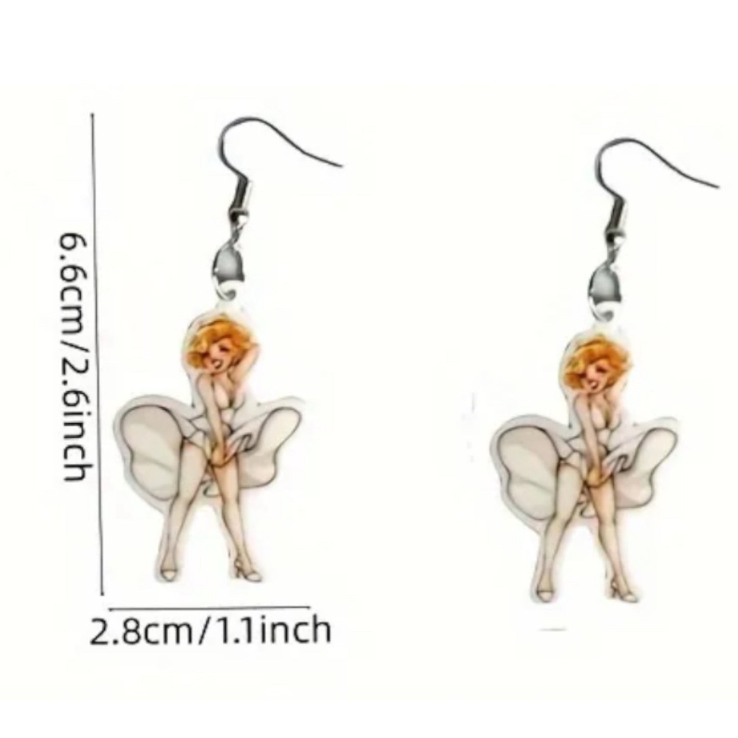 Kinky Pleasure - T105 - Earrings - Marilyn Monroe