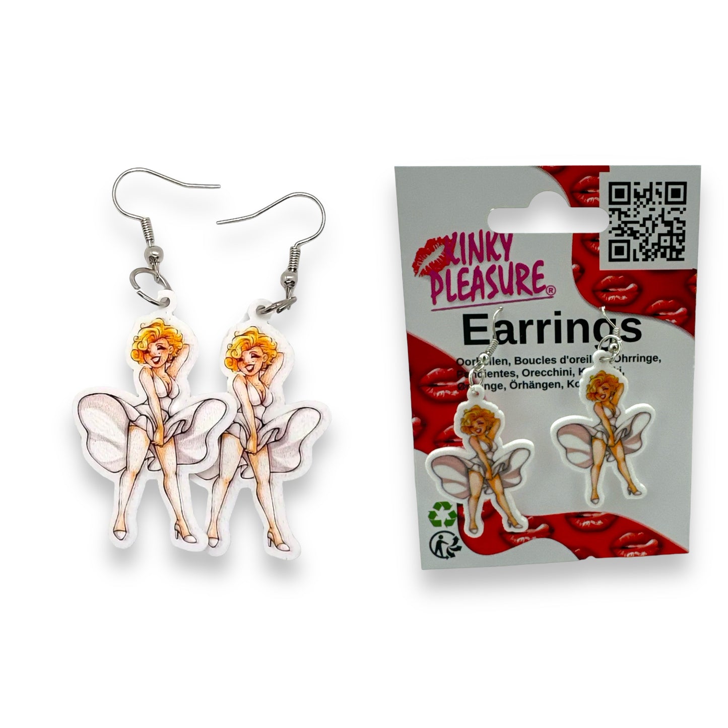 Kinky Pleasure - T105 - Earrings - Marilyn Monroe